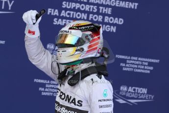 World © Octane Photographic Ltd. Saturday 10th May 2014. Circuit de Catalunya - Spain - Formula 1 Qualifying. Mercedes AMG Petronas F1 W05 Hybrid – Lewis Hamilton. Digital Ref: 0936cb7d9942