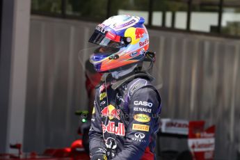 World © Octane Photographic Ltd. Saturday 10th May 2014. Circuit de Catalunya - Spain - Formula 1 Qualifying. Infiniti Red Bull Racing RB10 – Daniel Ricciardo. Digital Ref: 0936cb7d9971