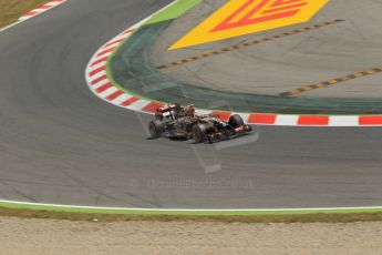 World © Octane Photographic Ltd. Saturday 10th May 2014. Circuit de Catalunya - Spain - Formula 1 Qualifying. Lotus F1 Team E22 – Pastor Maldonado. Digital Ref: 0936lb1d3915