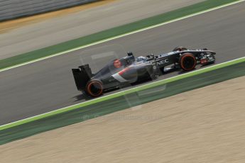 World © Octane Photographic Ltd. Saturday 10th May 2014. Circuit de Catalunya - Spain - Formula 1 Qualifying. Sauber C33 – Adrian Sutil. Digital Ref: 0936lb1d3943