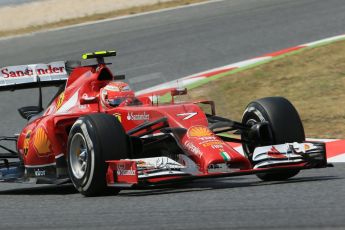 World © Octane Photographic Ltd. Saturday 10th May 2014. Circuit de Catalunya - Spain - Formula 1 Qualifying. Scuderia Ferrari F14T – Kimi Raikkonen. Digital Ref: 0936lb1d7752