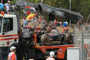 World © Octane Photographic Ltd. Saturday 10th May 2014. Circuit de Catalunya - Spain - Formula 1 Qualifying. Lotus F1 Team E22 – Pastor Maldonado. Digital Ref: