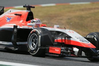 World © Octane Photographic Ltd. Saturday 10th May 2014. Circuit de Catalunya - Spain - Formula 1 Qualifying. Marussia F1 Team MR03 - Jules Bianchi. Digital Ref: 0936lb1d7855