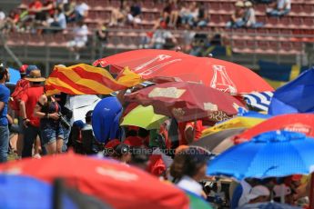 World © Octane Photographic Ltd. Saturday 10th May 2014. Circuit de Catalunya - Spain - Formula 1 Qualifying. Fan Banners. Digital Ref: 0936lb1d7935