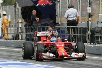 World © Octane Photographic Ltd. Saturday 10th May 2014. Circuit de Catalunya - Spain - Formula 1 Qualifying. Scuderia Ferrari F14T - Fernando Alonso. Digital Ref: 0936lb1d7952