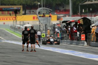 World © Octane Photographic Ltd. Saturday 10th May 2014. Circuit de Catalunya - Spain - Formula 1 Qualifying. Sahara Force India VJM07 – Nico Hulkenburg. Digital Ref : 0936lb1d7982