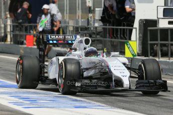World © Octane Photographic Ltd. Saturday 10th May 2014. Circuit de Catalunya - Spain - Formula 1 Qualifying. Williams Martini Racing FW36 – Felipe Massa. Digital Ref: 0936lb1d8048