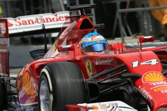 World © Octane Photographic Ltd. Saturday 10th May 2014. Circuit de Catalunya - Spain - Formula 1 Qualifying. Scuderia Ferrari F14T - Fernando Alonso. Digital Ref: 0936lb1d8100