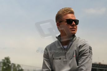 World © Octane Photographic Ltd. Sunday 11th May 2014. Circuit de Catalunya - Spain - Formula 1 Driver Parade. McLaren Mercedes MP4/29 – Kevin Magnussen. Digital Ref: