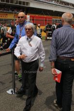 World © Octane Photographic Ltd. Sunday 11th May 2014. Circuit de Catalunya - Spain - Formula 1 Grid. Bernie Ecclestone. Digital Ref: