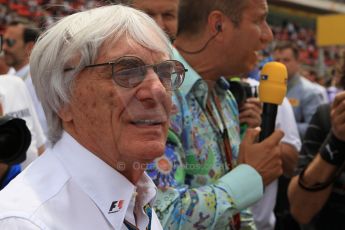 World © Octane Photographic Ltd. Sunday 11th May 2014. Circuit de Catalunya - Spain - Formula 1 Grid. Bernie Ecclestone. Digital Ref: