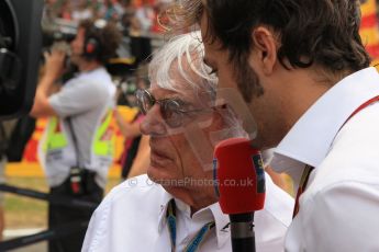 World © Octane Photographic Ltd. Sunday 11th May 2014. Circuit de Catalunya - Spain - Formula 1 Grid. Bernie Ecclestone. Digital Ref: