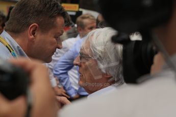 World © Octane Photographic Ltd. Sunday 11th May 2014. Circuit de Catalunya - Spain - Formula 1 Grid. Bernie Ecclestone. Digital Ref: