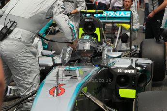 World © Octane Photographic Ltd. Sunday 11th May 2014. Circuit de Catalunya - Spain - Formula 1 Grid. Mercedes AMG Petronas F1 W05 Hybrid – Nico Rosberg. Digital Ref: