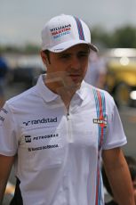 World © Octane Photographic Ltd. Sunday 11th May 2014. Circuit de Catalunya - Spain - Formula 1 Driver Parade. Williams Martini Racing FW36 – Felipe Massa. Digital Ref: