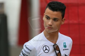 World © Octane Photographic Ltd. Sunday 11th May 2014. Circuit de Catalunya - Spain - Formula 1 Paddock. Mercedes AMG Petronas F1 W05 Hybrid - Pascal Wehrlein. Digital Ref: