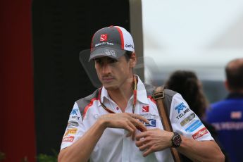 World © Octane Photographic Ltd. Sunday 11th May 2014. Circuit de Catalunya - Spain - Formula 1 Paddock. Sauber C33 – Adrian Sutil. Digital Ref: