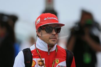 World © Octane Photographic Ltd. Sunday 11th May 2014. Circuit de Catalunya - Spain - Formula 1 Paddock. Scuderia Ferrari F14T - Fernando Alonso. Digital Ref: