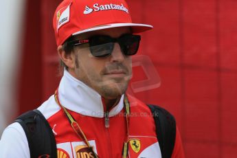 World © Octane Photographic Ltd. Sunday 11th May 2014. Circuit de Catalunya - Spain - Formula 1 Paddock. Scuderia Ferrari F14T - Fernando Alonso. Digital Ref: