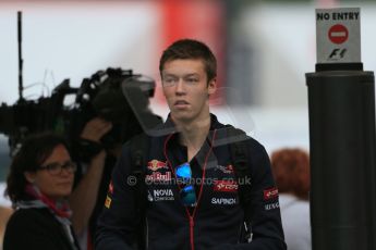 World © Octane Photographic Ltd. Sunday 11th May 2014. Circuit de Catalunya - Spain - Formula 1 Paddock. Scuderia Toro Rosso STR 9 – Daniil Kvyat. Digital Ref: