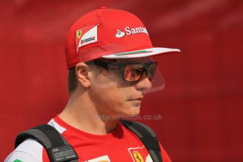 World © Octane Photographic Ltd. Sunday 11th May 2014. Circuit de Catalunya - Spain - Formula 1 Paddock. Scuderia Ferrari F14T – Kimi Raikkonen. Digital Ref: