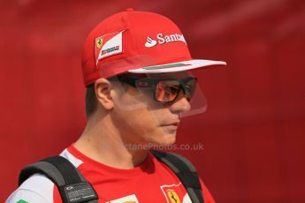 World © Octane Photographic Ltd. Sunday 11th May 2014. Circuit de Catalunya - Spain - Formula 1 Paddock. Scuderia Ferrari F14T – Kimi Raikkonen. Digital Ref: