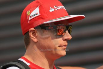 World © Octane Photographic Ltd. Sunday 11th May 2014. Circuit de Catalunya - Spain - Formula 1 Paddock. Scuderia Ferrari F14T – Kimi Raikkonen. Digital Ref: