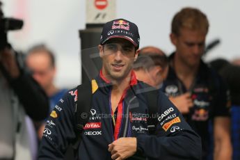 World © Octane Photographic Ltd. Sunday 11th May 2014. Circuit de Catalunya - Spain - Formula 1 Paddock. Infiniti Red Bull Racing RB10 – Daniel Ricciardo. Digital Ref: