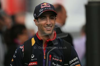 World © Octane Photographic Ltd. Sunday 11th May 2014. Circuit de Catalunya - Spain - Formula 1 Paddock. Infiniti Red Bull Racing RB10 – Daniel Ricciardo. Digital Ref: