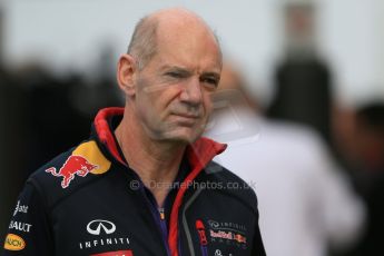 World © Octane Photographic Ltd. Sunday 11th May 2014. Circuit de Catalunya - Spain - Formula 1 Paddock. Infiniti Red Bull Racing - Adrian Newey. Digital Ref: