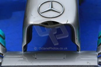 World © Octane Photographic Ltd. Sunday 11th May 2014. Circuit de Catalunya - Spain - Formula 1 Parc Ferme. Mercedes AMG Petronas F1 W05 Hybrid – Lewis Hamilton. Digital Ref: