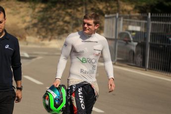World © Octane Photographic Ltd. Thursday 8th May 2014. GP2 Paddock – Circuit de Catalunya, Barcelona, Spain. Conor Daly - Venezuela GP Lazarus. Digital Ref : 0923cb1d2890