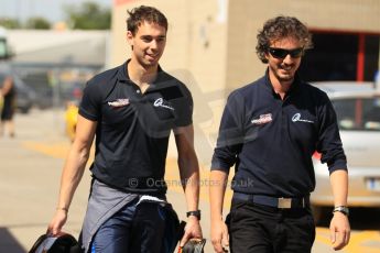 World © Octane Photographic Ltd. Thursday 8th May 2014. GP2 Paddock – Circuit de Catalunya, Barcelona, Spain. Nathanael Berthon - Venezuela GP Lazarus. Digital Ref : 0923cb1d2907