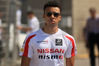 World © Octane Photographic Ltd. Thursday 8th May 2014. GP3 Paddock – Circuit de Catalunya, Barcelona, Spain. Jann Mardenborough - Arden International. Digital Ref : 0923cb1d2947