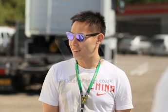 World © Octane Photographic Ltd. Thursday 8th May 2014. GP3 Paddock – Circuit de Catalunya, Barcelona, Spain. Adderly Fong - Jenzer Motorsport. Digital Ref : 0923cb1d2972