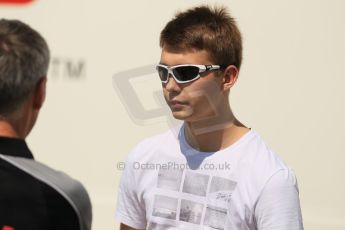 World © Octane Photographic Ltd. Thursday 8th May 2014. GP3 Paddock – Circuit de Catalunya, Barcelona, Spain. Matheo Tuscher - Jenzer Motorsport. Digital Ref : 0923cb1d2977