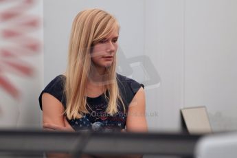 World © Octane Photographic Ltd. Thursday 8th May 2014. GP3 Paddock – Circuit de Catalunya, Barcelona, Spain. Beitske Visser - Hilmer Motorsport. Digital Ref : 0923cb1d3021