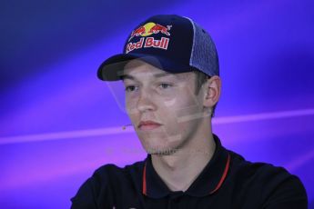 World © Octane Photographic Ltd. Thursday 8th May 2014. Circuit de Catalunya – Barcelona, Spain. Formula 1 press conference. Daniil Kvyat – Scuderia Toro Rosso. Digital Ref : 0924lb1d2982