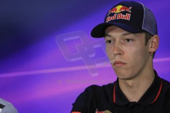 World © Octane Photographic Ltd. Thursday 8th May 2014. Circuit de Catalunya – Barcelona, Spain. Formula 1 press conference. Daniil Kvyat – Scuderia Toro Rosso. Digital Ref : 0924lb1d3001