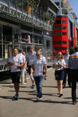 World © Octane Photographic Ltd. Thursday 8th May 2014. Circuit de Catalunya - Spain - Formula 1 Paddock. Williams Martini Racing FW36 – Valtteri Bottas Digital Ref: 0922lb1d2750
