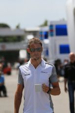 World © Octane Photographic Ltd. Thursday 8th May 2014. Circuit de Catalunya - Spain - Formula 1 Paddock. McLaren Mercedes MP4/29 - Jenson Button. Digital Ref: 0922lb1d2910