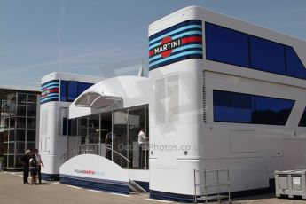 World © Octane Photographic Ltd. Thursday 8th May 2014. Circuit de Catalunya - Spain - Formula 1 Paddock. Williams Martini Racing paddock hospitality. Digital Ref: 0922lw7d8602
