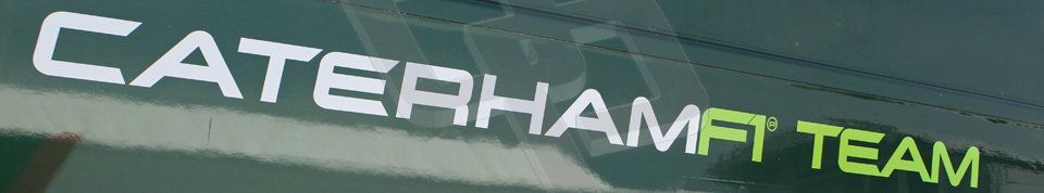 World © Octane Photographic Ltd. Thursday 8th May 2014. Circuit de Catalunya - Spain - Formula 1 Paddock. Caterham F1 Team logo. Digital Ref: 0922lw7d8614