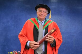 World © Octane Photographic Ltd. Tuesday 1st July 2014. Honorary Graduation at University of Ulster, Coleraine campus, where Gary Anderson was awarded Honorary degree for Doctors of Science for his outstanding contribution to motorsport. Digital Ref: 1004lb1d6097