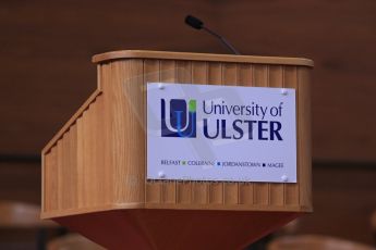 World © Octane Photographic Ltd. Tuesday 1st July 2014. Honorary Graduation at University of Ulster, Coleraine campus, where Gary Anderson was awarded Honorary degree for Doctors of Science for his outstanding contribution to motorsport. Digital Ref: 1004lb1d6111