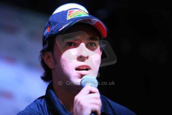 World © Octane Photographic Ltd. F1 USA GP, Austin, Texas, Circuit of the Americas (COTA). Wednesday 30th October 2014 – Fans Forum, Gibson Bar. Sergio Perez – Sahara Force India. Digital Ref : 1142LB1D7142