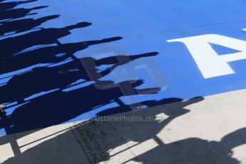 World © Octane Photographic Ltd. Saturday 1st November 2014, F1 USA GP, Austin, Texas, Circuit of the Americas (COTA) - Qualifying. Atmosphere, photographers shadows . Digital Ref: 1149LB1D0340