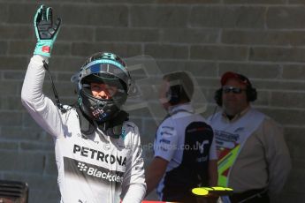 World © Octane Photographic Ltd. Saturday 1st November 2014, F1 USA GP, Austin, Texas, Circuit of the Americas (COTA) - Qualifying. Mercedes AMG Petronas F1 W05 Hybrid - Nico Rosberg. Digital Ref: 1149LB1D0388