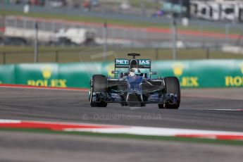 World © Octane Photographic Ltd. Friday 31st October 2014, F1 USA GP, Austin, Texas, Circuit of the Americas (COTA) - Practice 1. Mercedes AMG Petronas F1 W05 Hybrid – Lewis Hamilton. Digital Ref: 1144LB1D7812