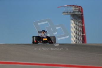 World © Octane Photographic Ltd. Friday 31st October 2014, F1 USA GP, Austin, Texas, Circuit of the Americas (COTA) - Practice 1. Infiniti Red Bull Racing RB10 - Sebastian Vettel. Digital Ref: 1144LB1D8033